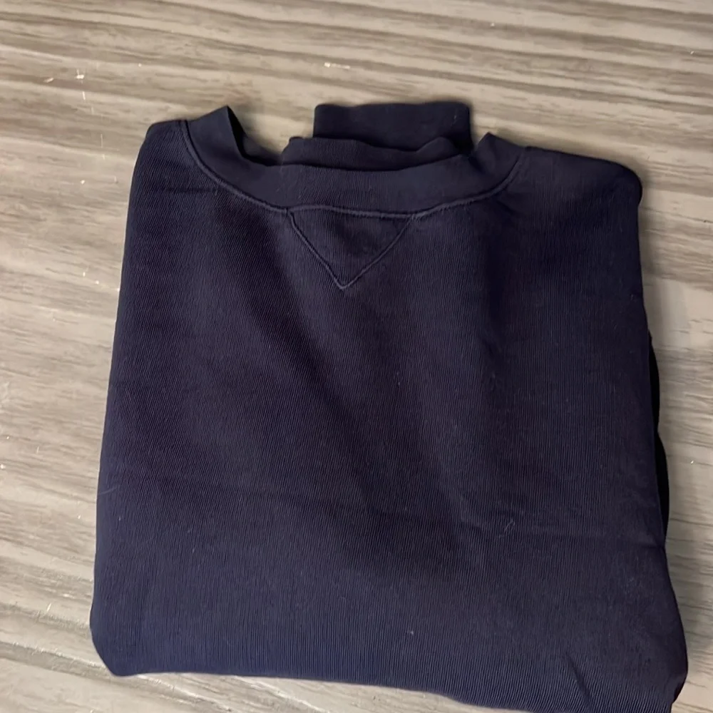VINCE COTTON BLACK PULLOVER CREWNECK OVERSIZED SWEATER  SMALL